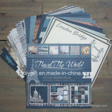 Travel Design Printing Bricolage 12 X 12 &quot;Scrapbook Paper Pack